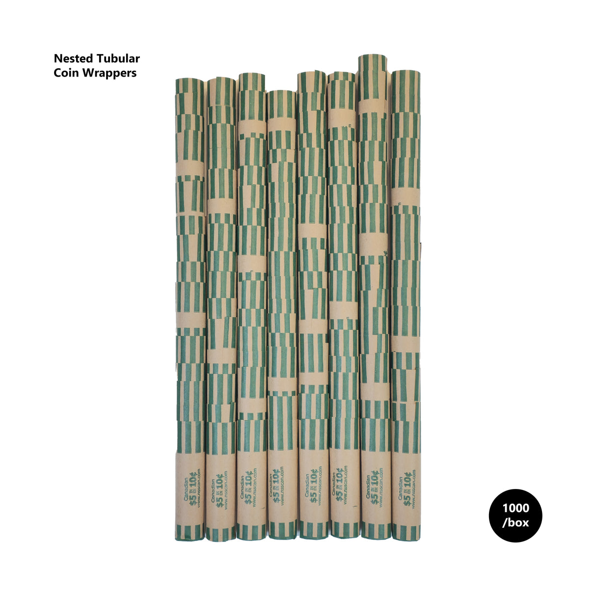 Preformed Nested Canadian Coin Wrappers