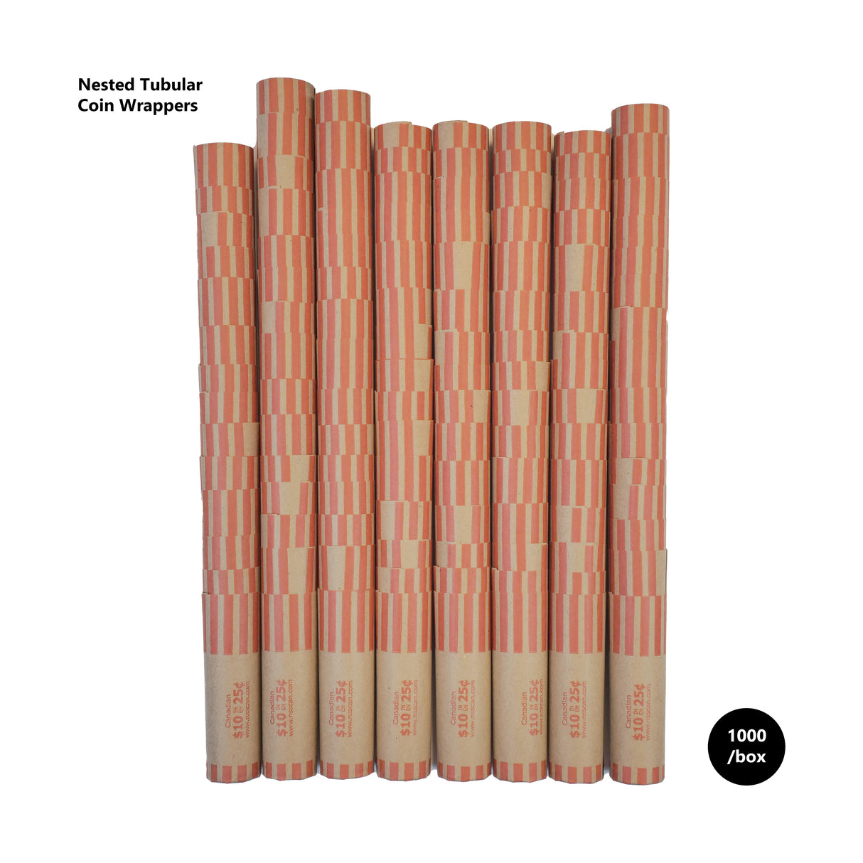 Preformed Nested Canadian Coin Wrappers