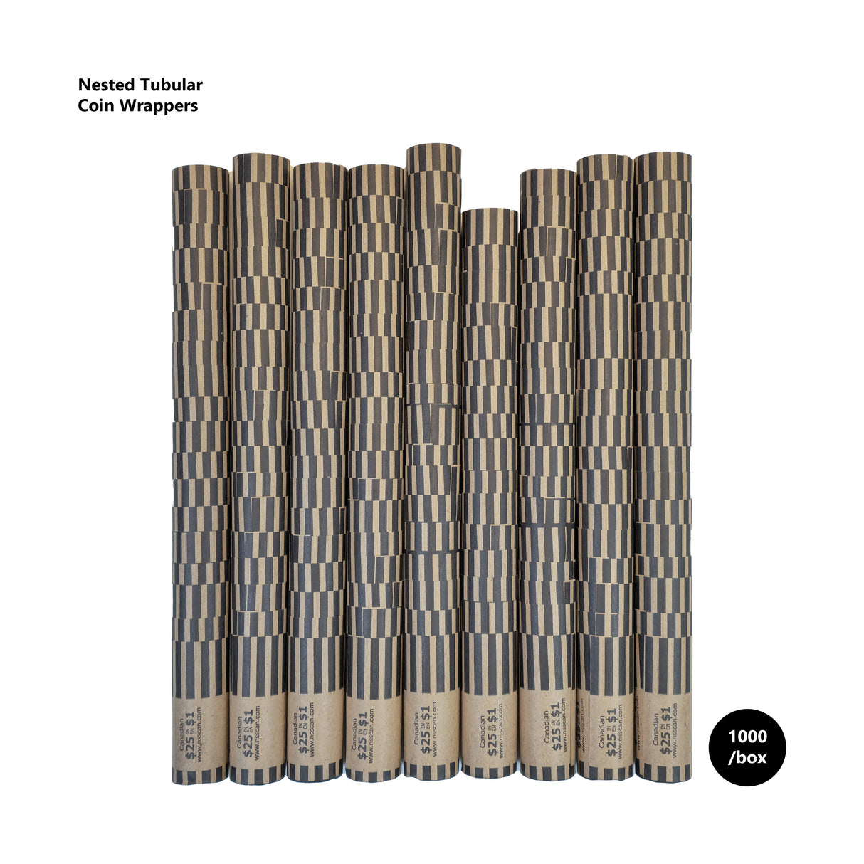 Preformed Nested Canadian Coin Wrappers