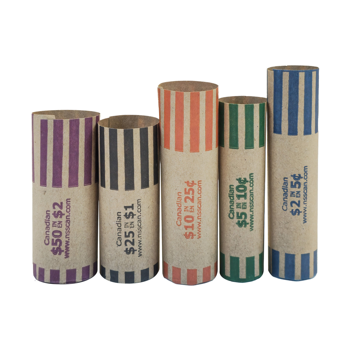 Preformed Nested Canadian Coin Wrappers