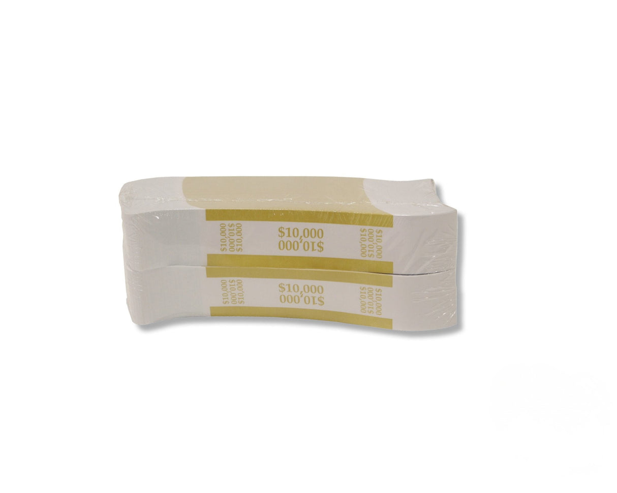 1.5" Pressure Sensitive Bill Straps For Canadian Bills - Mustard