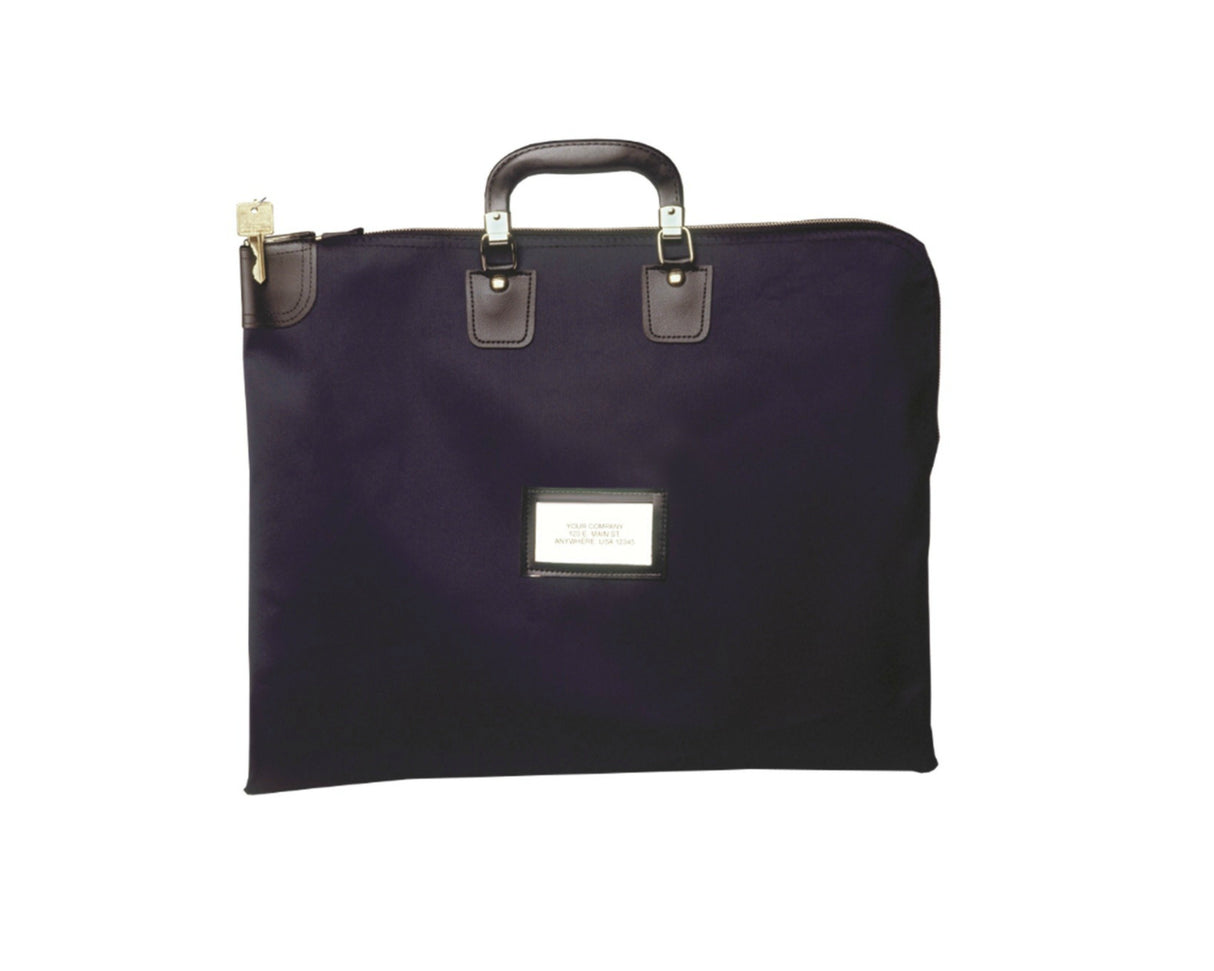16x20 Briefcase Style Locking Courier Bag - Navy