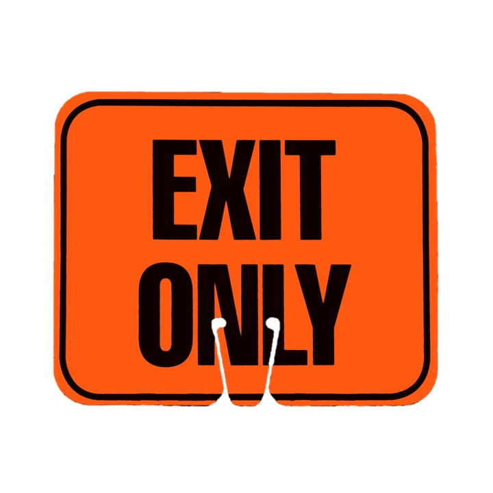 Cone Sign - EXIT ONLY (double-sided)