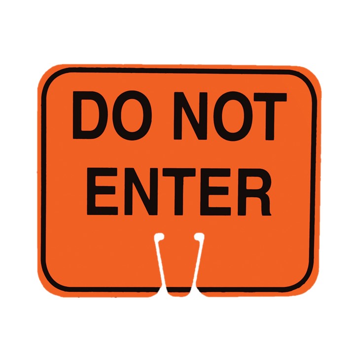 Cone Sign - DO NOT ENTER