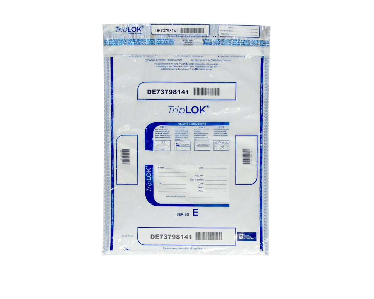 15x20 TripLOK® Security Deposit Bag - Clear