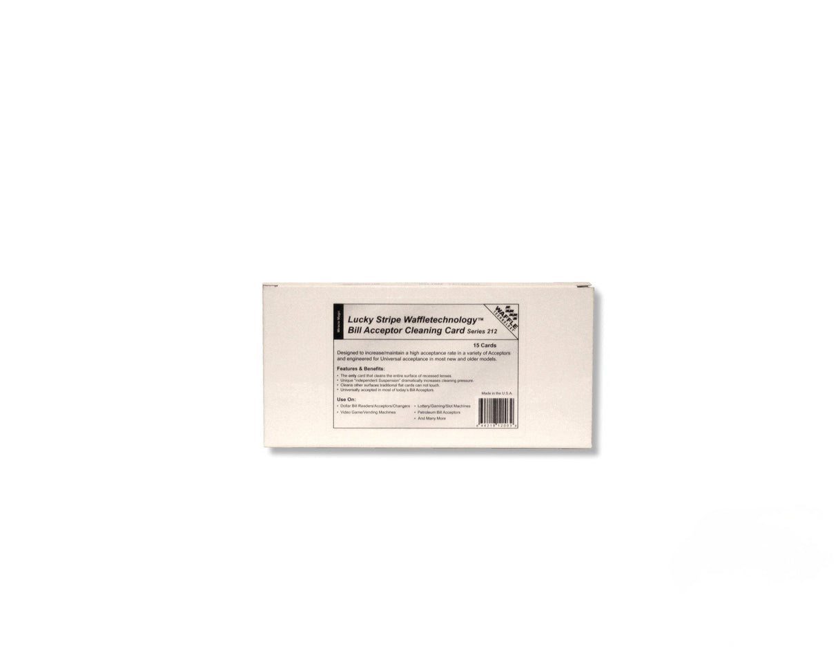 Waffletechnology® Cleaning Cards for Bill Validators/Acceptors