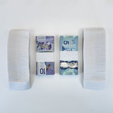 1.5" White Pre-Glued Bill Straps for Canadian Banknotes