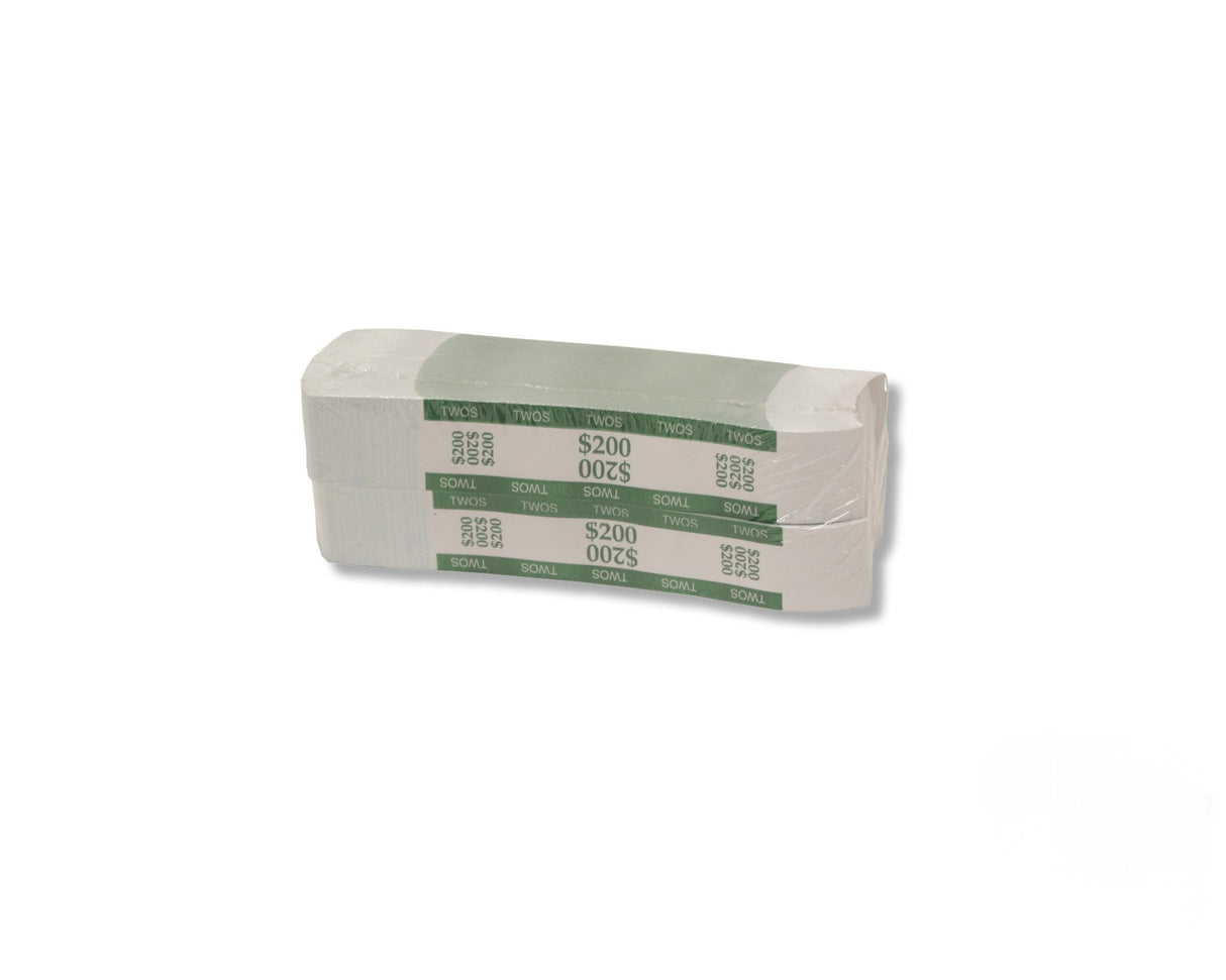 1.25" Pressure Sensitive Bill Straps For US Bills - Green
