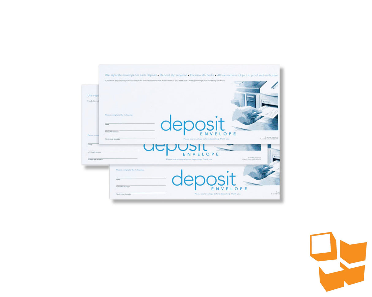 DIEBOLD® Opteva/ix/i ATM Deposit Envelopes - Designer