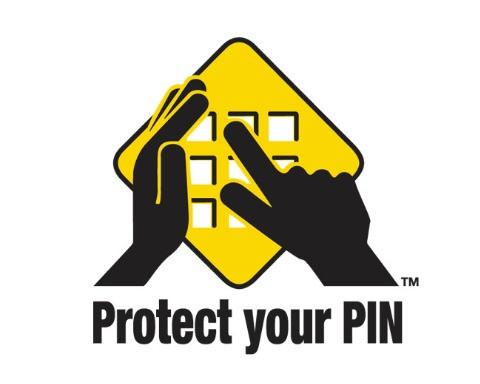 Protect Your PIN ATM Notification Decal - 4" x 4"