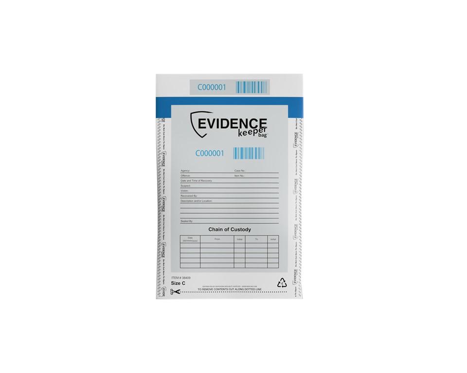 9.5x13 EVIDENCE keeperbag™ Poly Evidence Collection Bags