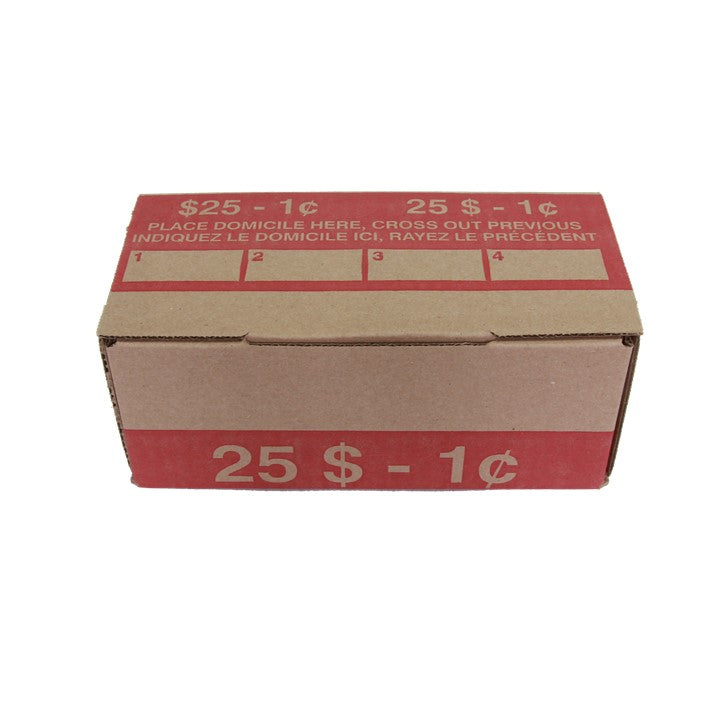 Die-Cut Coin Boxes for Canadian Coin Rolls