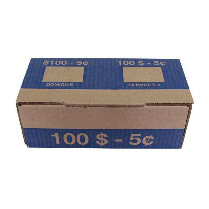 Die-Cut Coin Boxes for Canadian Coin Rolls