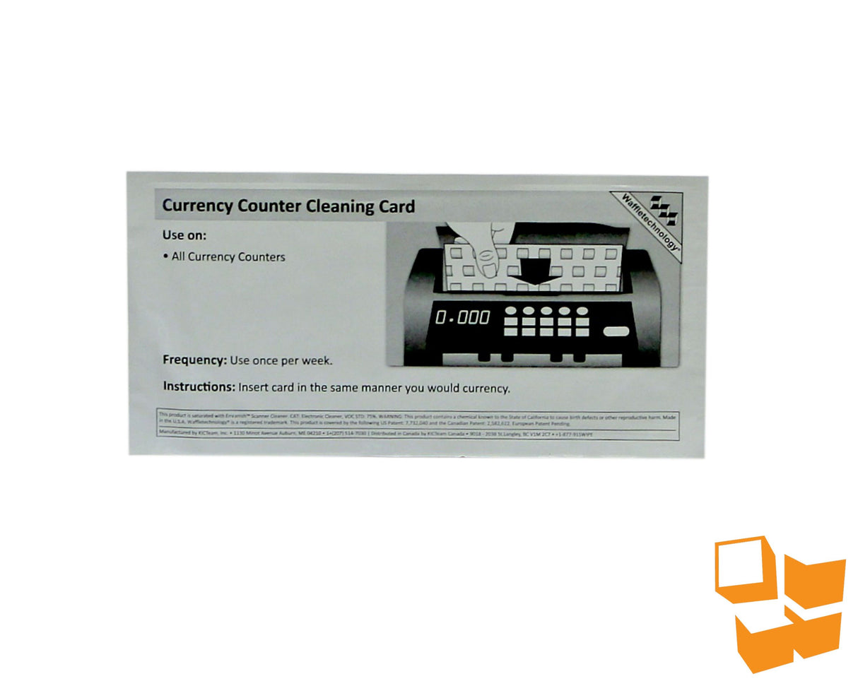 Waffletechnology® Cleaning Cards for Currency Counters