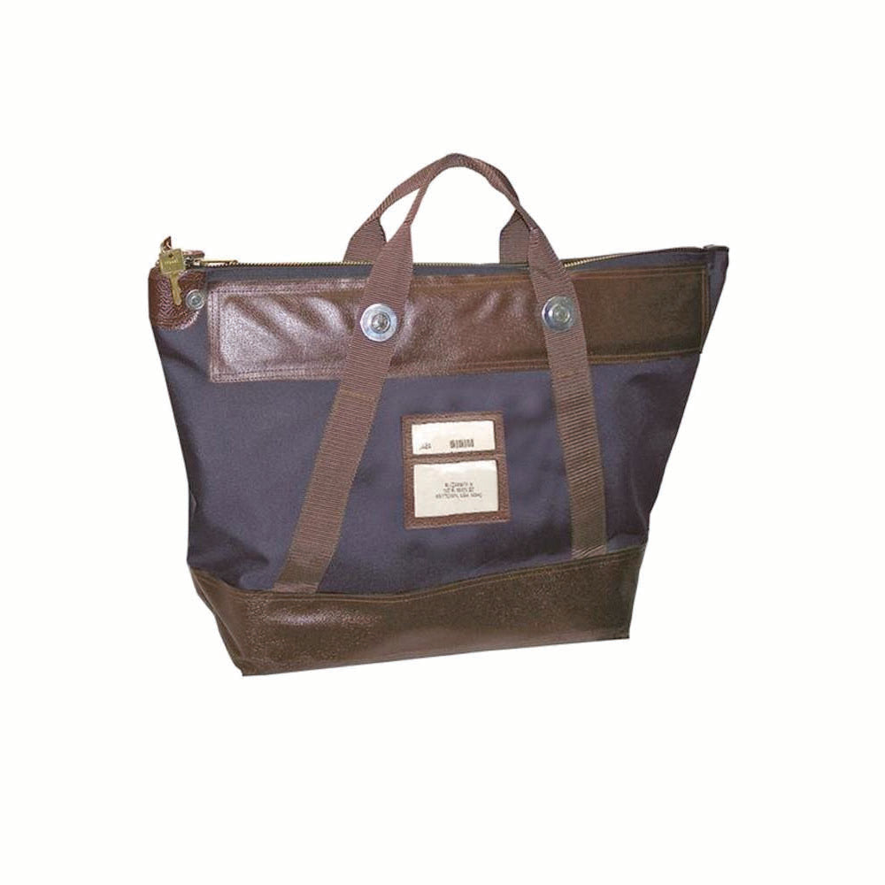 22x18x7 Heavy-Duty Locking Courier Bag - Navy