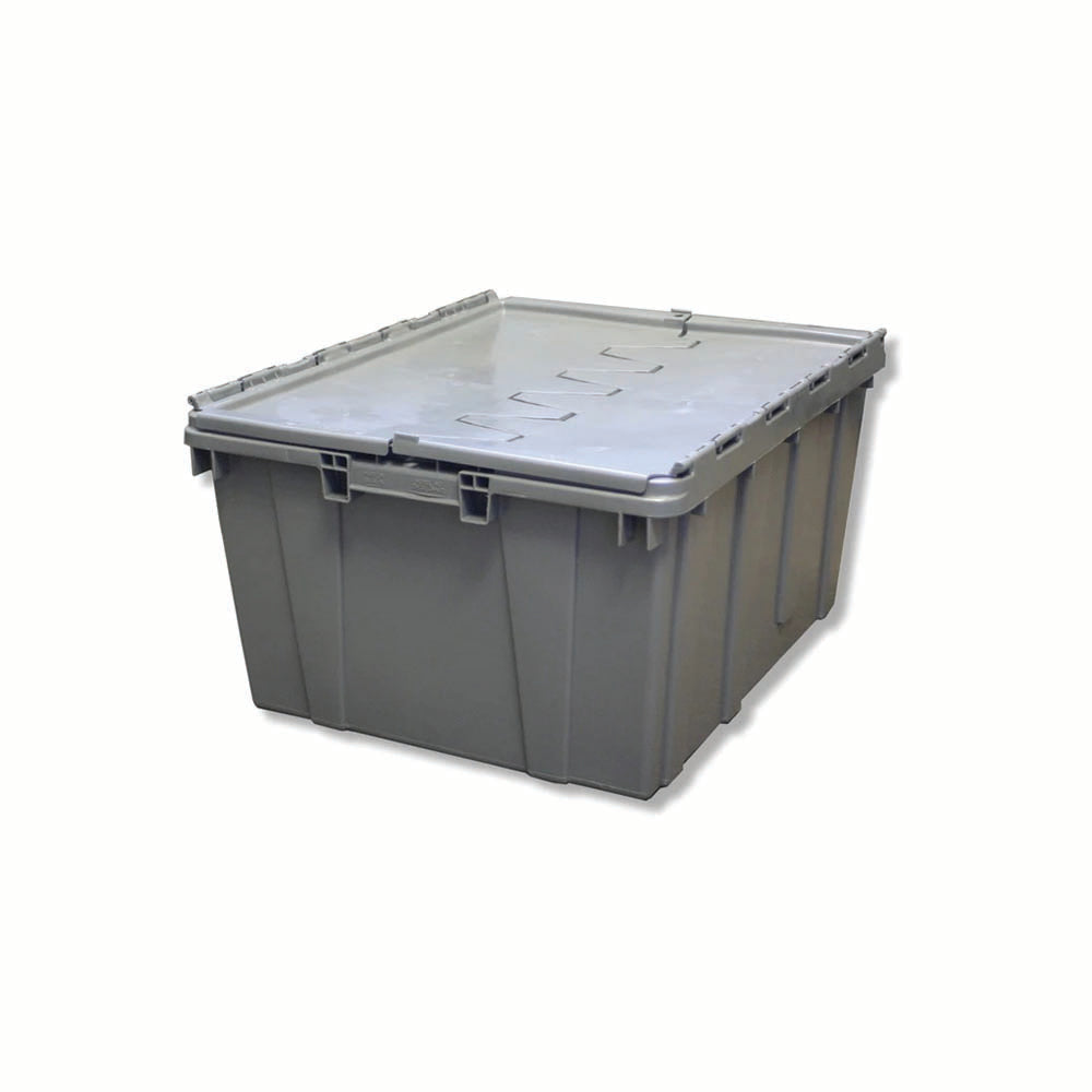 Lockable Courier Box with Attached Lid - Large